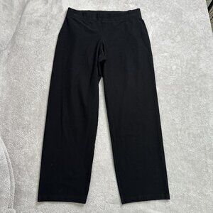 Eileen Fisher Women's Pull On Mid-Rise Stretch Pants Size M Black